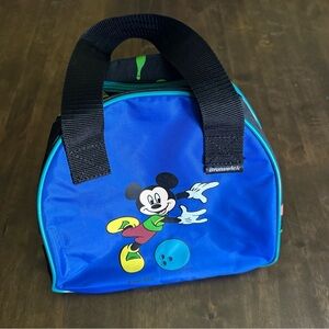 Vintage Brunswick Mickey Mouse Bowling Ball Bag Youth Disney‎ Retro Sports Purse